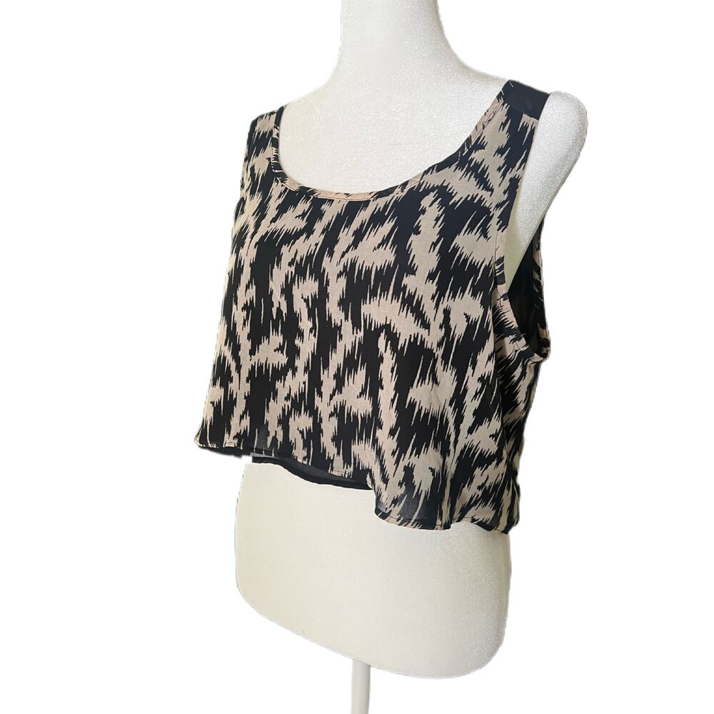 Silence and Noise Tank Top Crop Top Sz M